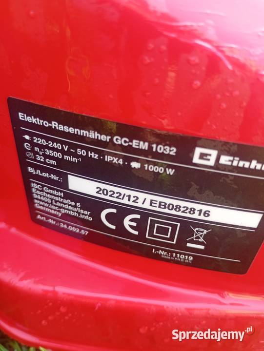 Sprzedam kosiarki elektryczne Ogród lubuskie Szprotawa