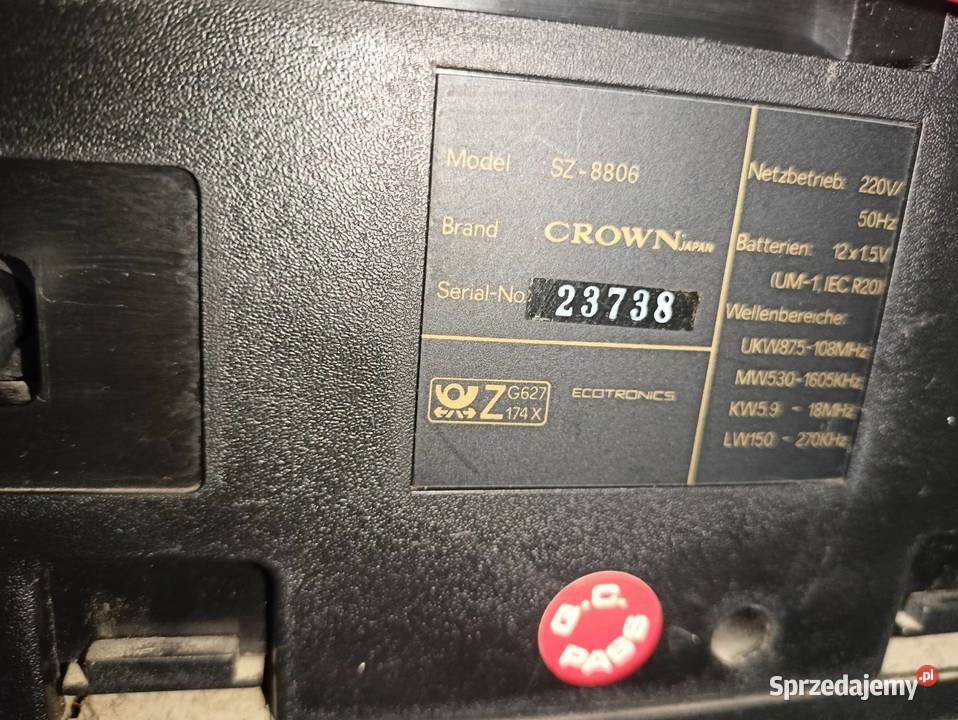 Ghettoblaster Crown Sz8806 Sędziszów