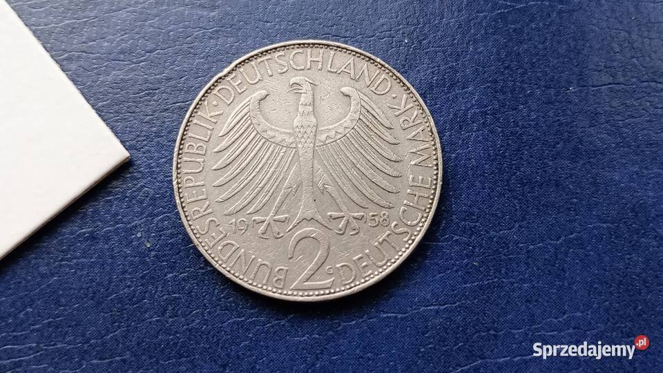 Stare monety 2 marki 1958 G Niemcy Lesko