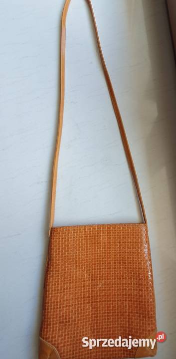 Włoska TOREBKA z naturalnej skóry plecionej Na ramię  lubelskie Lublin sprzedam