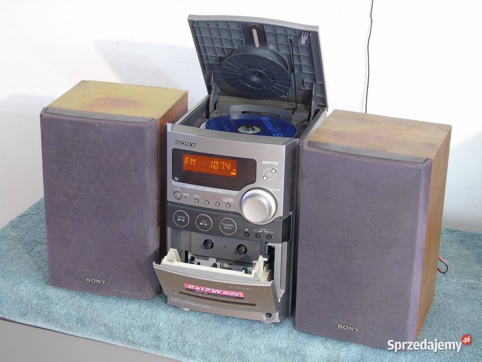 Wieża Sony z kol Radio CD AUX mag DOSTAWA podkarpackie Jasło sprzedam