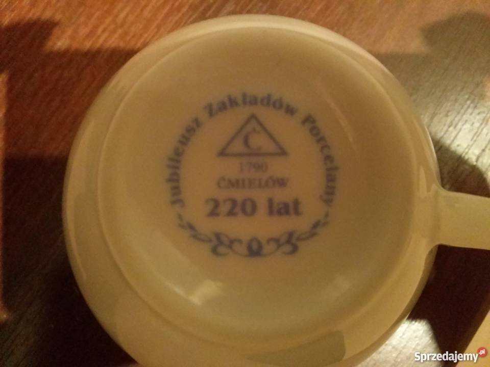 Porcelanowy komplet do kawy imbryk waza inny kolor