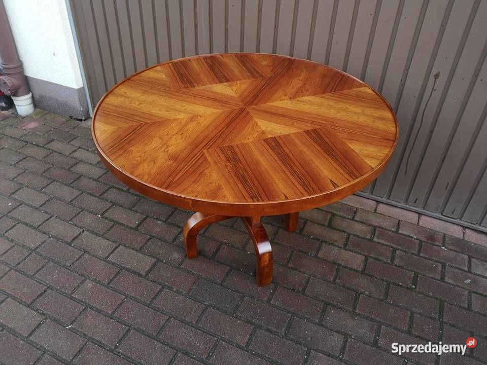 Stolik Ława Okrągły ARTDECO Unikat Antyk Stary Swarzędz