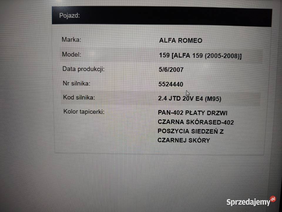 Alfa romeo 159 kombi 2007r 24 jtdm diesel 159 Alfa Romeo Sosnowiec