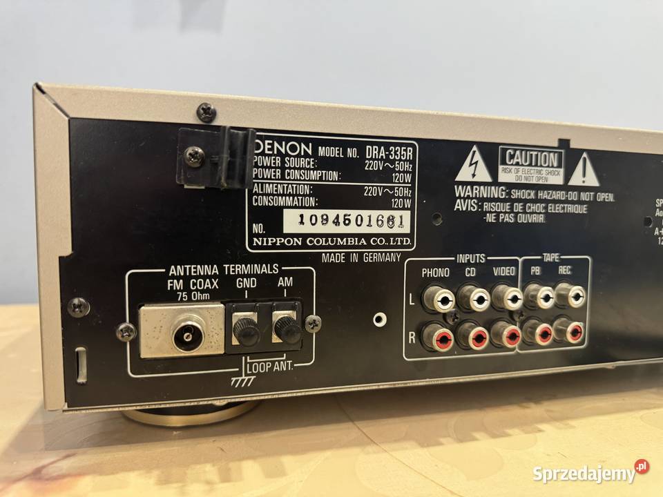 DENON DRA335R Stereo Receiver Łapy