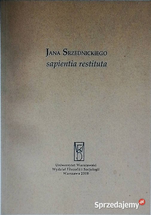 Jana Srzednickiego sapientia restituta Łódź