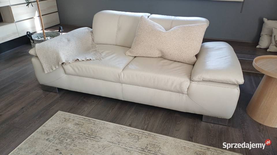 Sofa skórzana 32 w kolorze ecru Myślenice