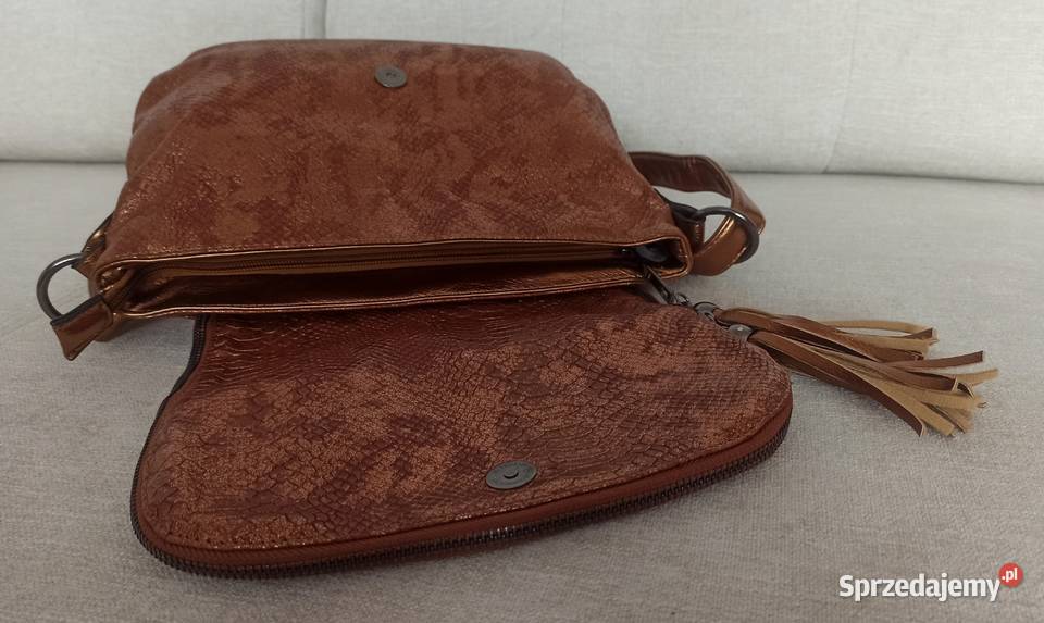 Torebka miejska w kolorze miedzi 13x24x32 24cm Radzyń Podlaski sprzedam