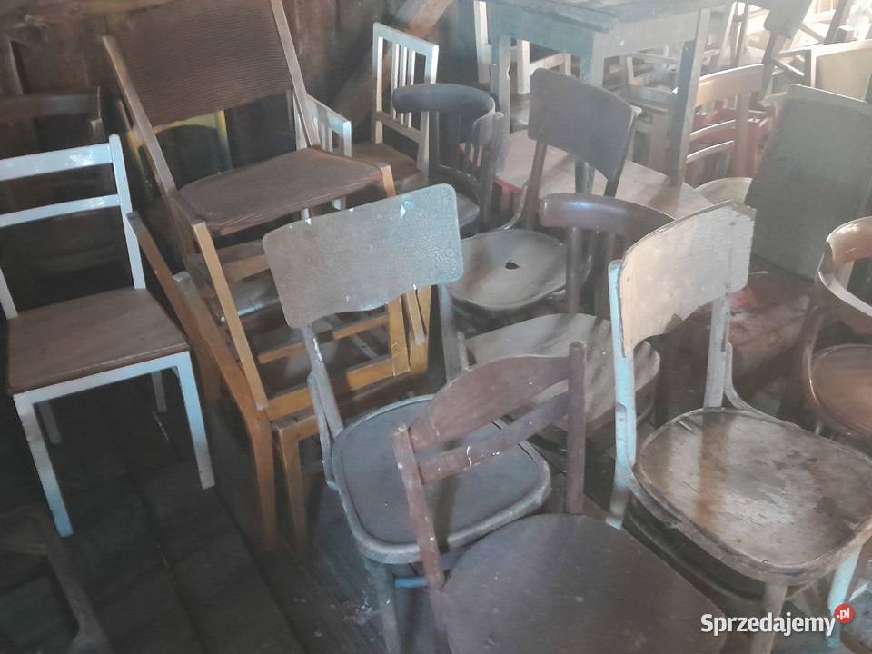 Wyprzedaż stare krzesła krzesło zabytek retro Dąbrowa Górnicza