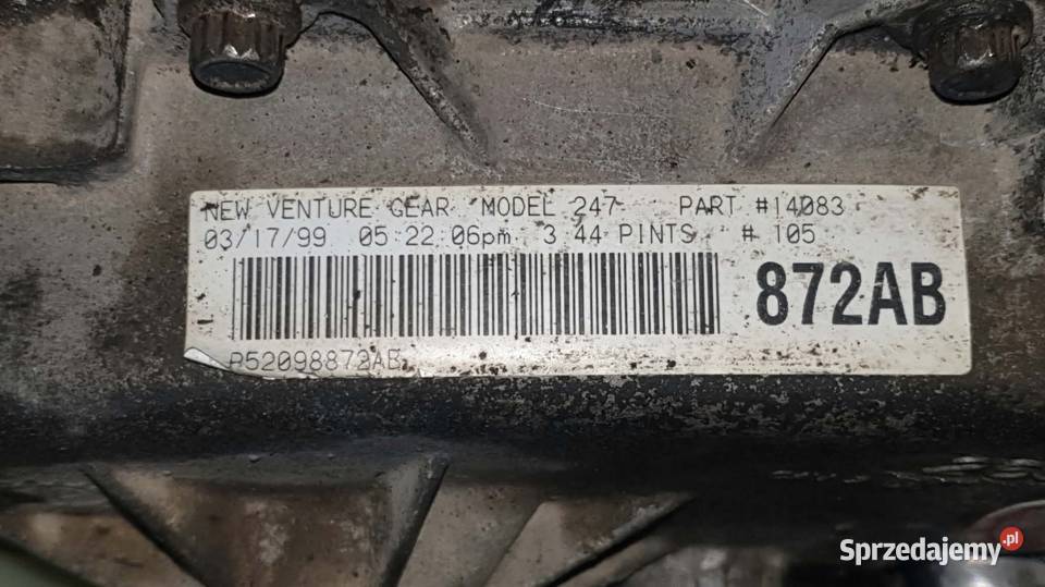 Reduktor 247J Jeep Grand Cherokee wj 47 PT 9904 Nowiny