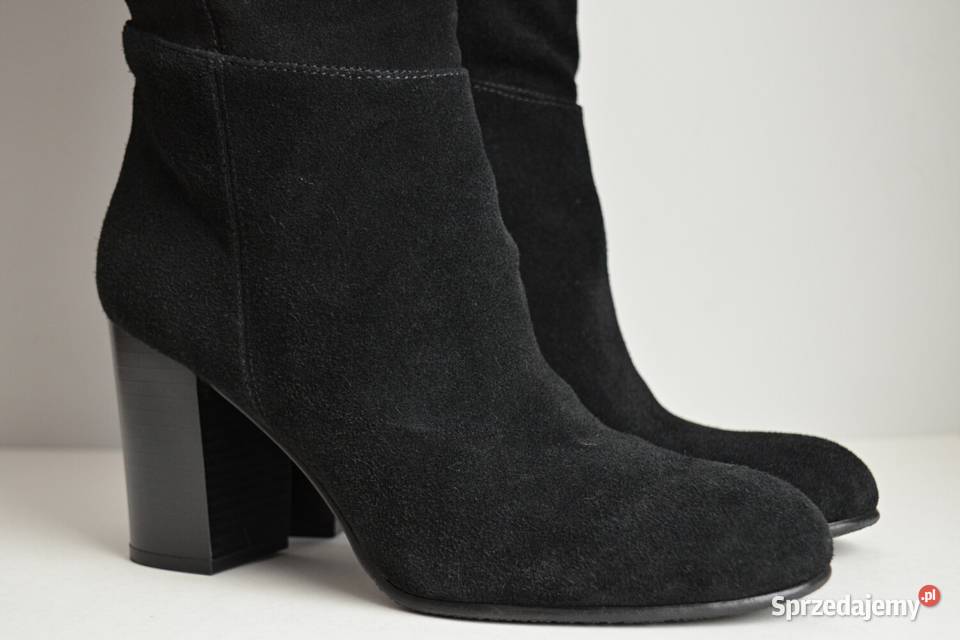 NIEBANALNE zamszowe kozaki Sam Edelman Silas do skóra podlaskie Białystok