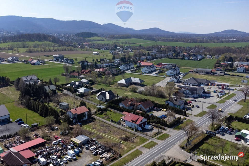 Działka usługowohandlowa ruchliwa droga Jaworze