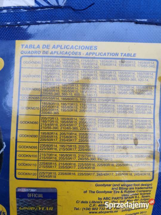 Goodyear KN 90 łańcuchy śniegowe Akcesoria Mikołów