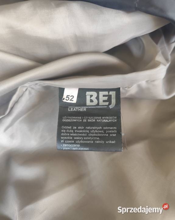 Bej Leather Kurtka męska ze skóry naturalnej Moda i Styl małopolskie Sidzina
