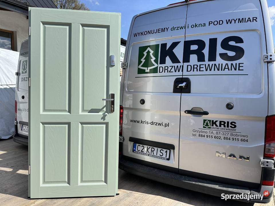 Drzwi drewniane wejściowe wewnątrzklatkowe NCS Drzwi wewnętrzne Dom i Ogród Tczew