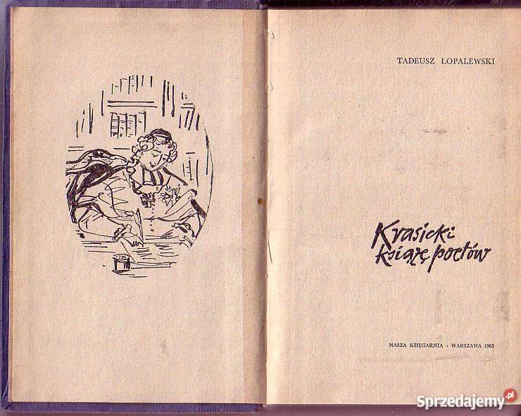 8451 KRASICKI KSIĄŻĘ POETÓW TADEUSZ ŁOPALIŃSKI Czyrna