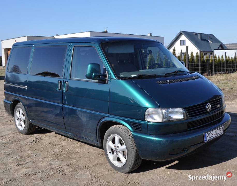 Vw T4 Multivan 25 tDi 1997 r klima dwustrefowa zielony Ostrów Wielkopolski