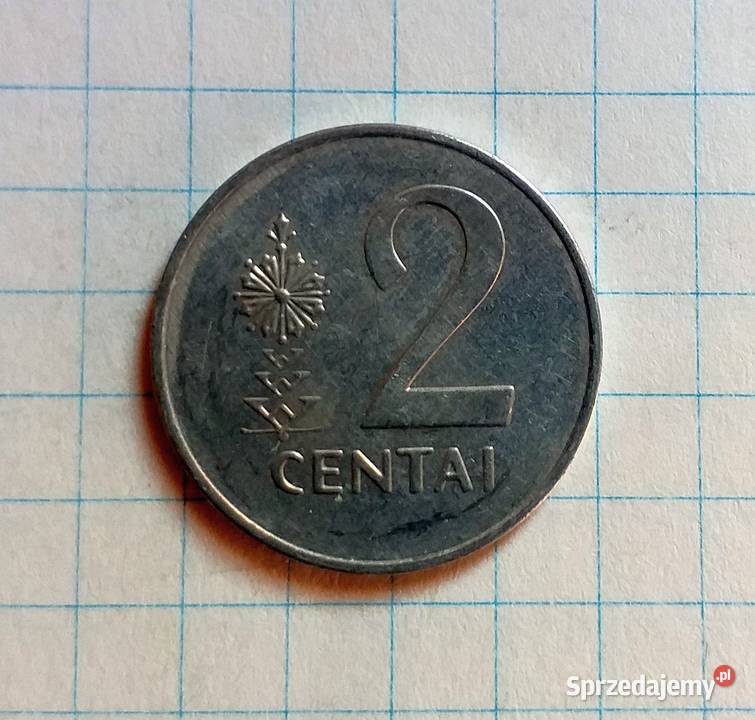 2 CENTAI 2 CENTY 1991 LITWA Piszczac sprzedam