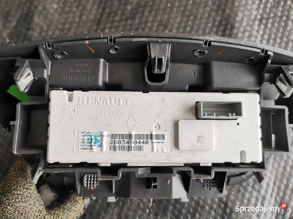 Wyświetlacz daszek zegarek megane 3 III wielkopolskie Sieraków