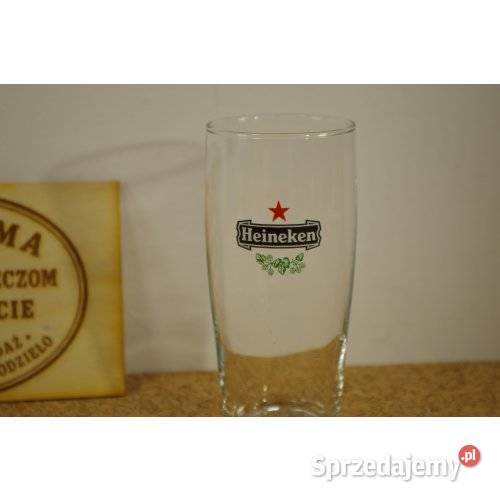 Komplet 3 szklanek do piwa Heineken klasyczne śląskie