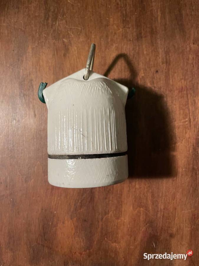 Stara oprawka ceramiczna do powieszenia PRL Łódź