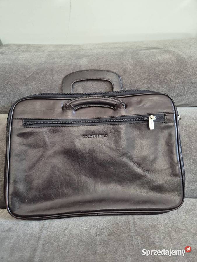 Skórzana torba na laptopa Golden head Z wysuwanym uchwytem