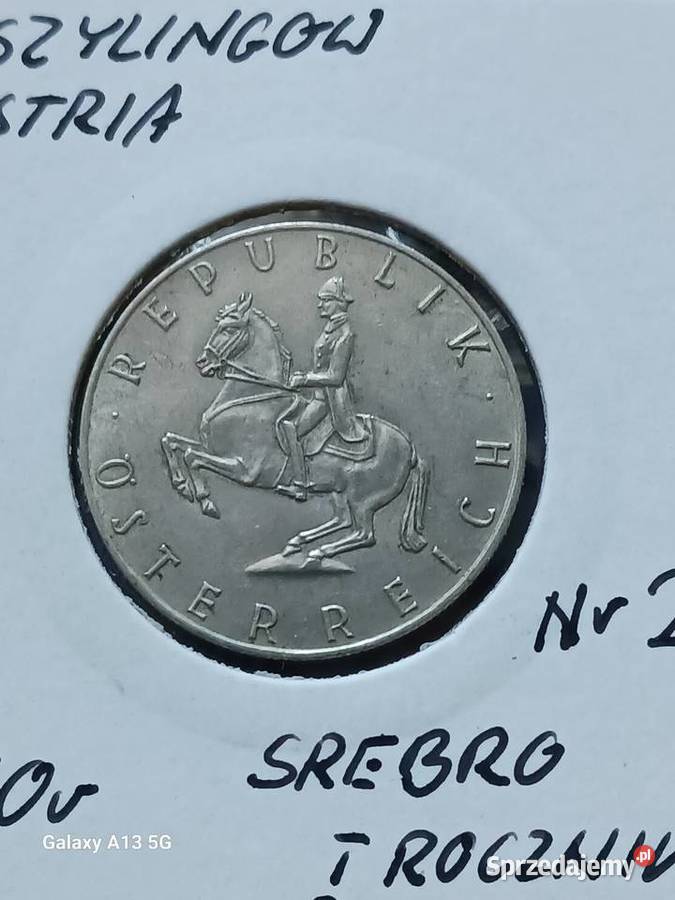 5 Szylingów Austria 1960 r 2 Srebro I rocznik