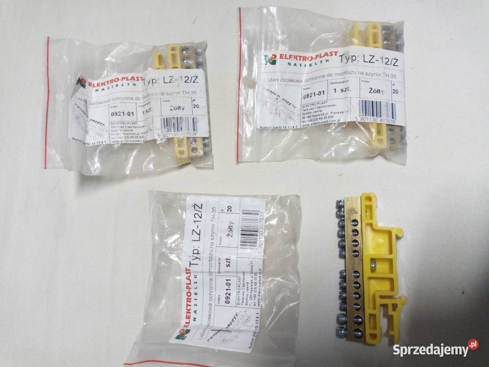 Listwa zaciskowa ochronna do montażu na szynie Giżycko