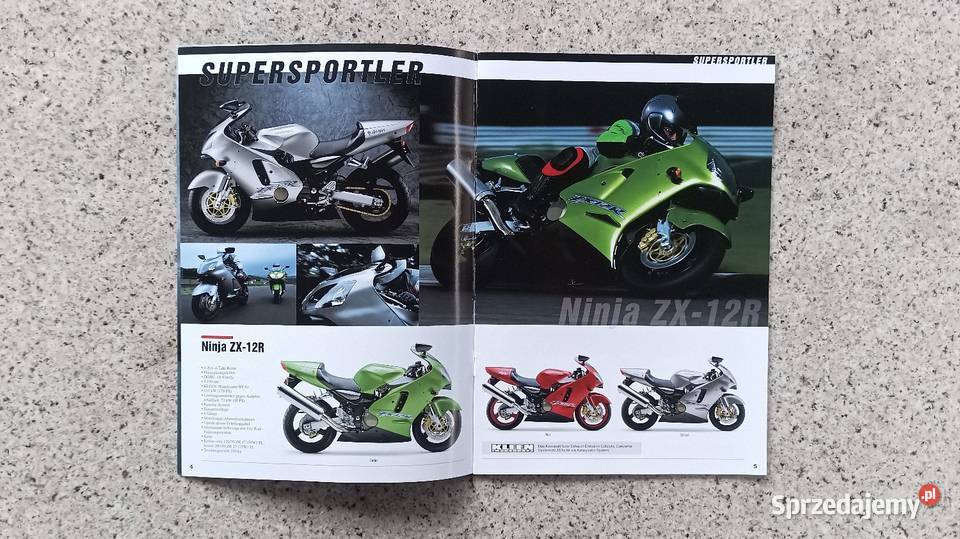 KAWASAKI Ninja GPZ VN KX i inne Program 2000 Rok wydania 1999 Bytom