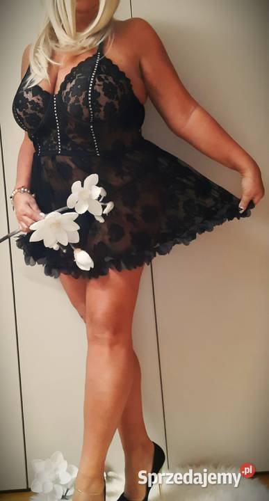 seksowna koszulka czarna transparentna w kwiatki Inna marka mazowieckie Warszawa sprzedam