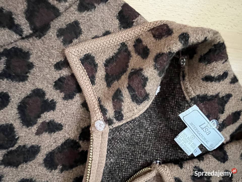 Długi płaszcz 100 wełny tzw boild wool S z Gdańsk