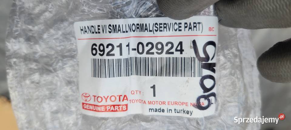 KLAMKA DRZWI LEWY PRZOD TOYOTA YARIS III AURIS Ruda Śląska