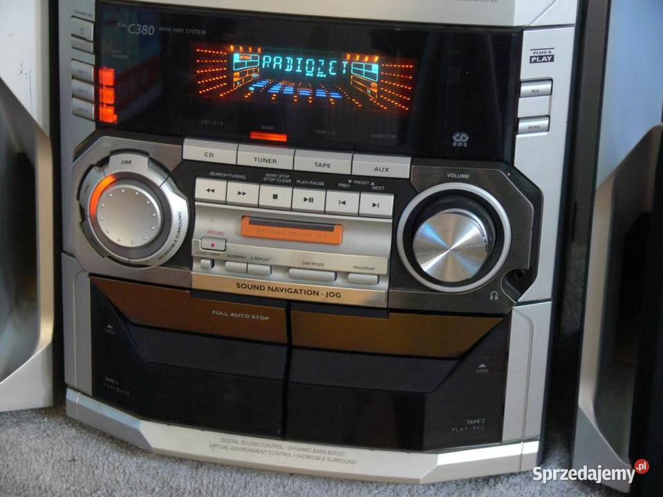 Wieża Philips FC380 kol pilot Mocna i sprawna Wieże i miniwieże Jasło