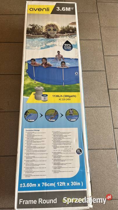 Dudy basen stelażowy z pompą dolnośląskie sprzedam