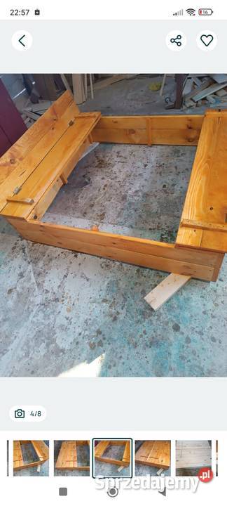 Piaskownica 150 x 150 lubelskie Mokrelipie