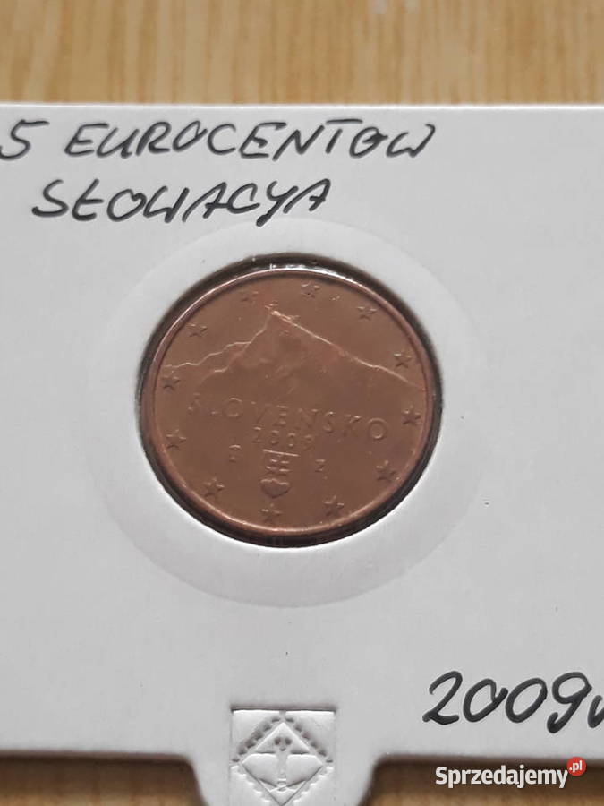 5 Eurocentów Słowacja 2009 r Konin sprzedam