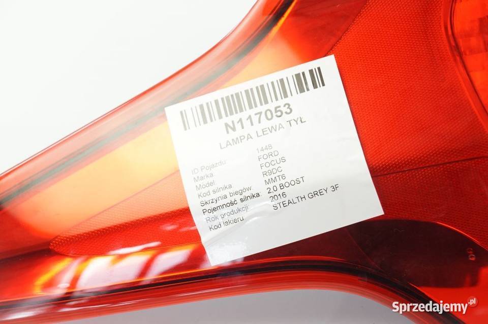 F1EB13405BC FOCUS ST LAMPA LEWA TYŁ osobowe Lipno