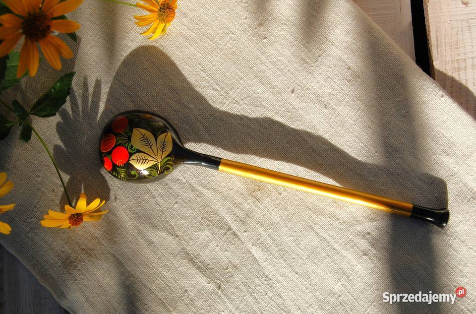 Chochłoma ręcznie malowana rosyjska łyżka Lublin sprzedam