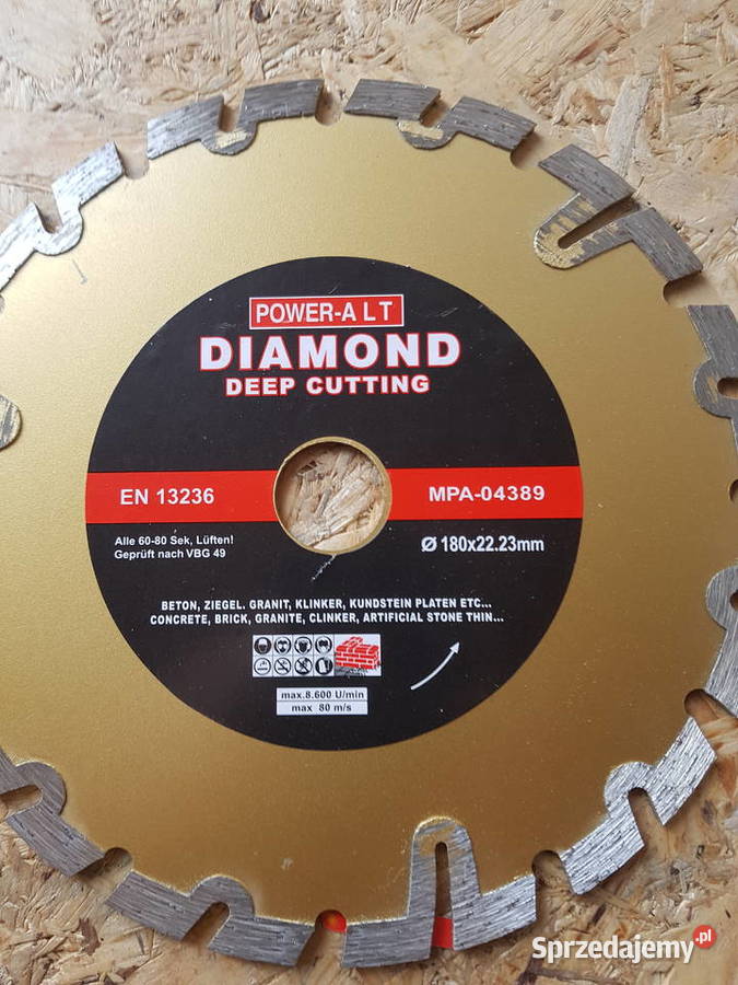 Tarcza diamentowa 180 beton kostka cegła kamień Głogowa