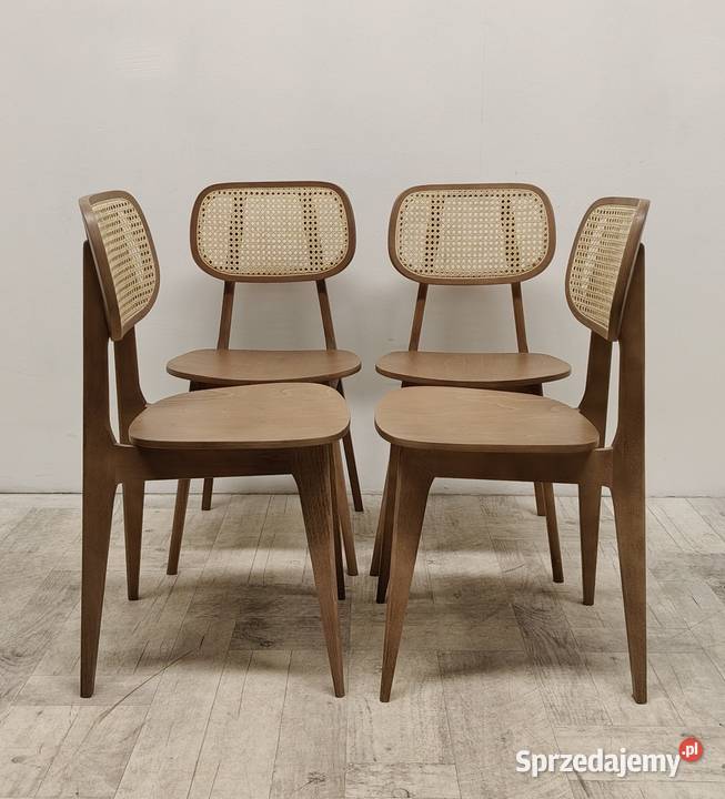 krzesło krzesła design duński drewniane oparcie Radomsko