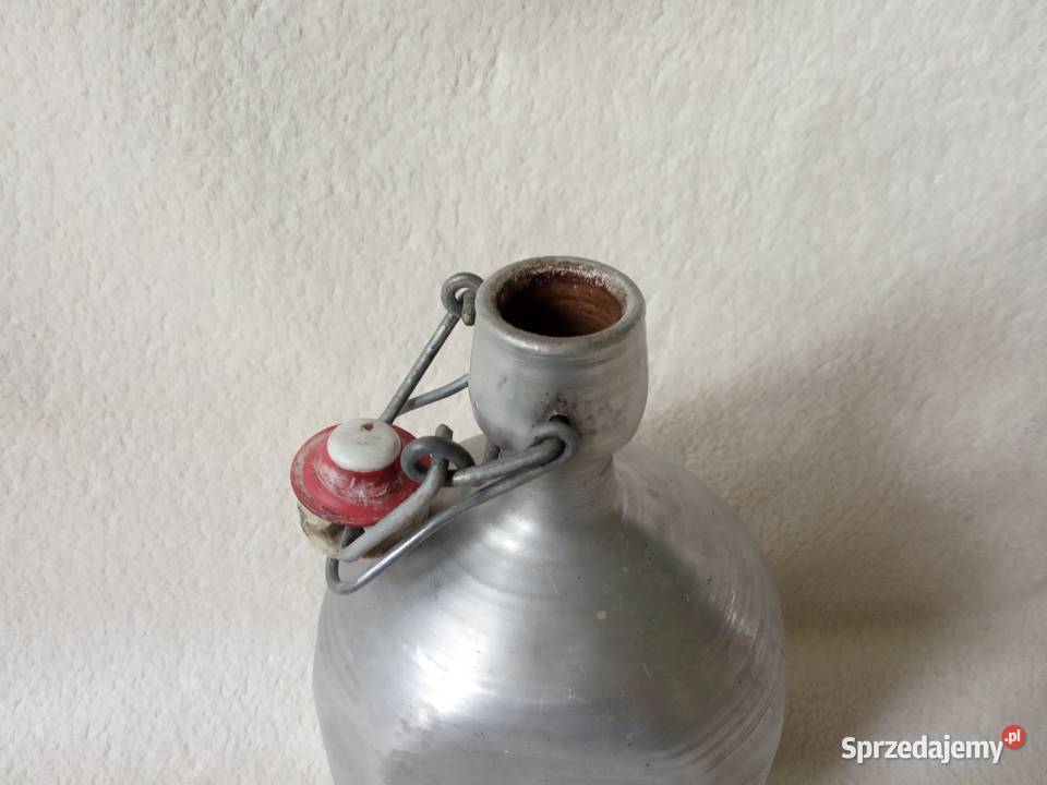 Manierka aluminiowa z porcelanowym korkiem lata Militaria Płońsk