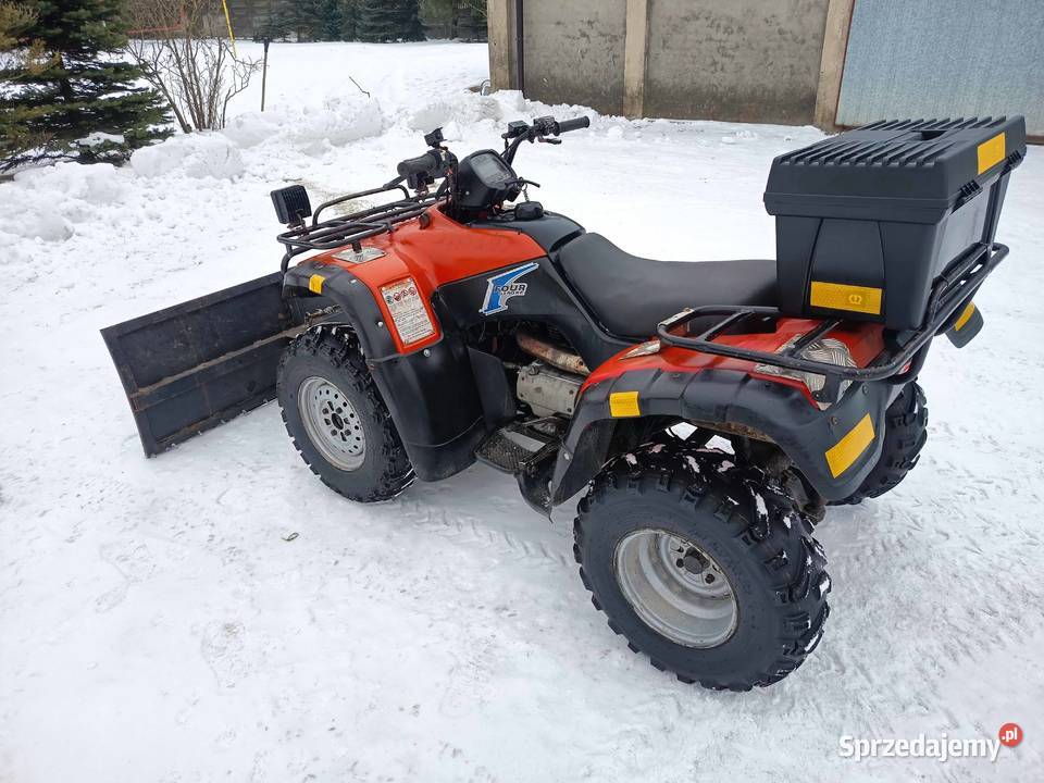 Quad Honda Fourtrax 350 4x4 Pług wyciąarka hak quad - ATV Wsola