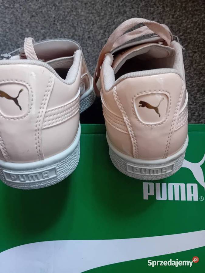 Nowe damskie byty Puma Basket Heart Patent Malbork