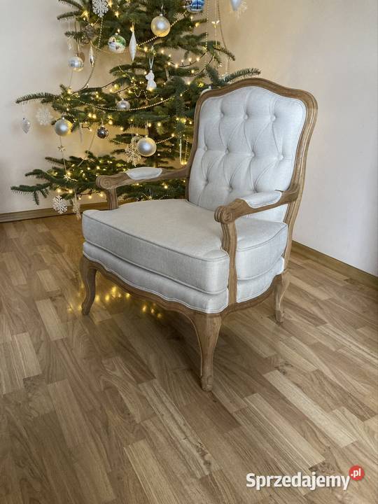Fotel dębowy w ludwikowskim stylu Wilczyn