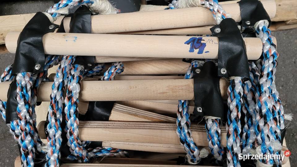 Drabina sznurowa linowa dekarska MOCNA 8 MB