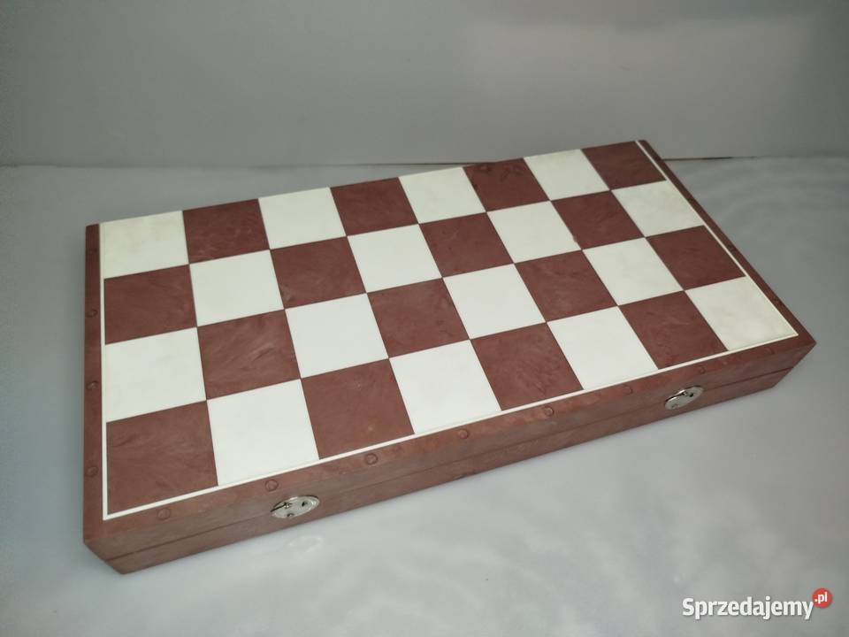 Zestaw Szachy duże 42x42 tworzywo Zgierz