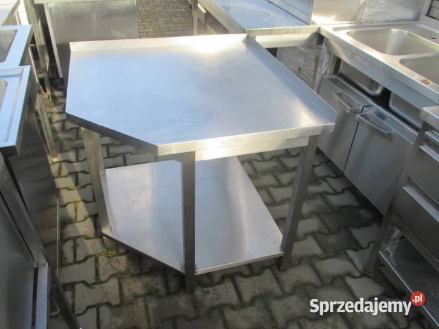 Solidny Stół Gastronomiczny Narożnikowy Z Półką Ostrów Wielkopolski sprzedam