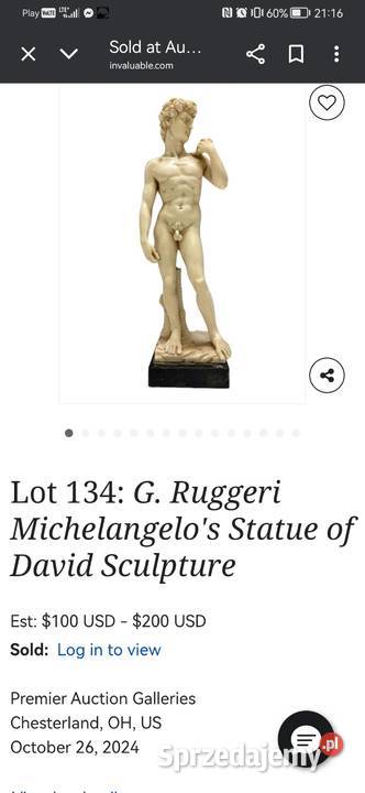 Rzeźba Dawida Michała Aniola wielkopolskie