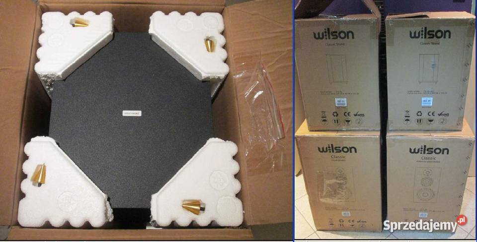 Kolumny Wilson Classic czarny dąb stojaki 22 Słuchawki i głośniki mazowieckie Warszawa