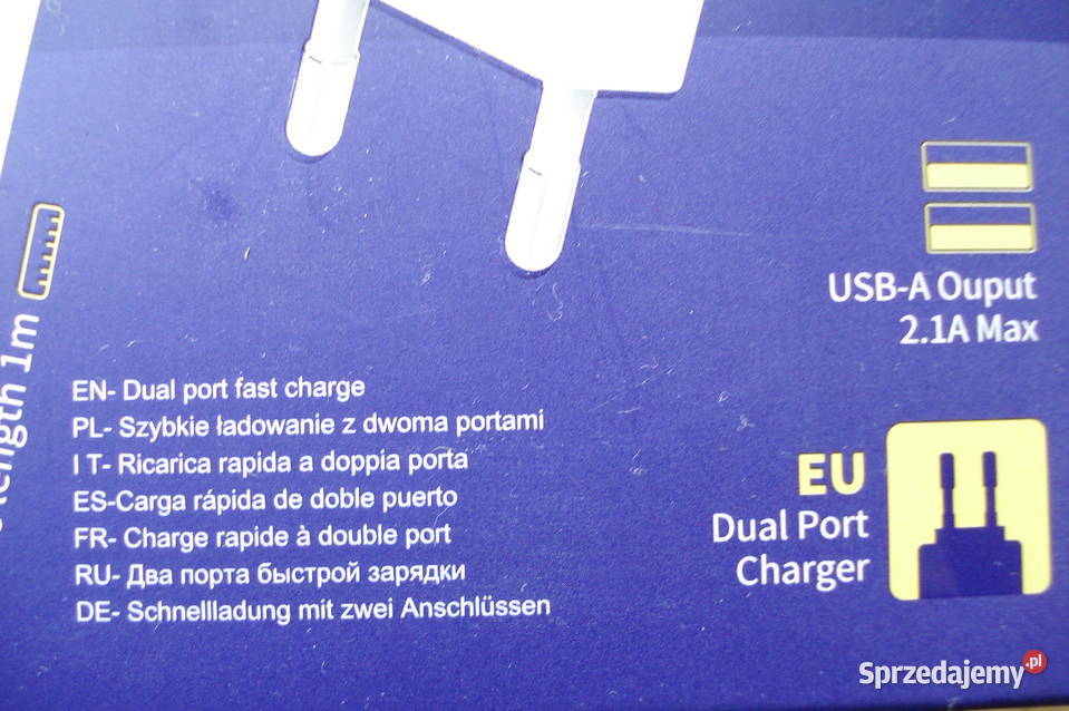 Ładowarka z kablem nowa dual port micro USB Łódź